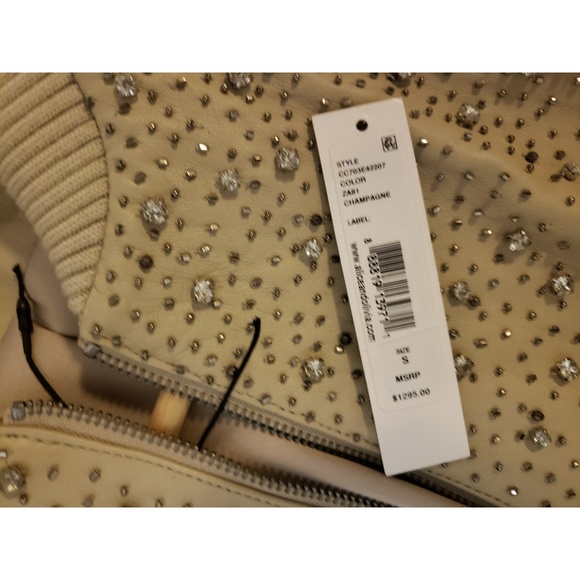 🦄NWT🦄 Alice + Olivia Demia Leather Jacket - Picture 5 of 6